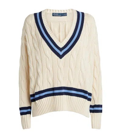POLO RALPH LAUREN CABLE-KNIT CRICKET SWEATER