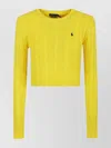 Polo Ralph Lauren Cable-knit Cotton Cropped Sweater