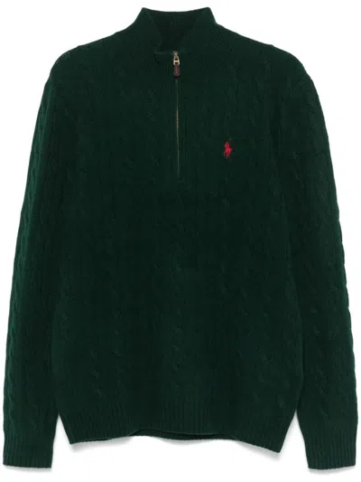 Polo Ralph Lauren Cable-knit Sweater In Green