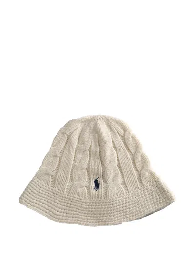 Polo Ralph Lauren Cable-knit Hat In Neutral