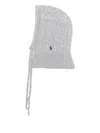 Polo Ralph Lauren Cable-knit Hood In Gray