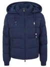 Polo Ralph Lauren Cashmere And Wool Down Jacket Duvets And Padded Items Blue In Rustic Navy Heather