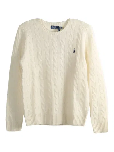 Polo Ralph Lauren Cable-knit Jumper In White
