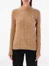 Polo Ralph Lauren Cable-knit Jumper In Brown