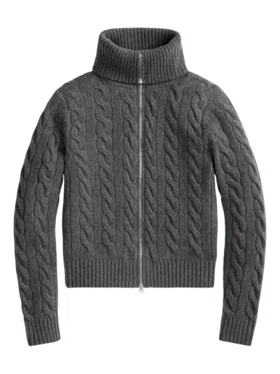 Polo Ralph Lauren Cable-knit Jumper In Gray