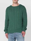 Polo Ralph Lauren Green Cotton Cable-knit Jumper In Green