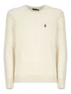 Polo Ralph Lauren Cable-knit Wool-cashmere Sweater In Neutral