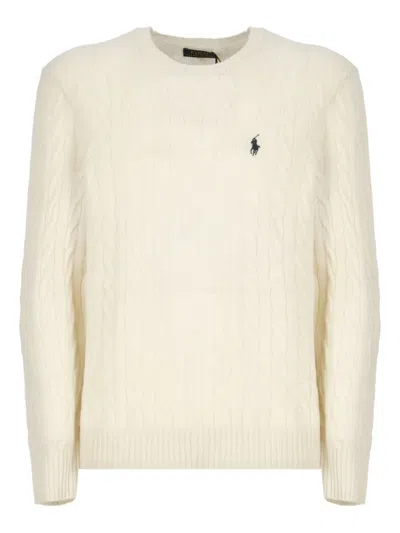 Polo Ralph Lauren Cable-knit Wool-cashmere Sweater In Andover Cream