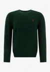 Polo Ralph Lauren Wool-cashmere Cable-knit Sweater In Green