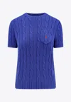Polo Ralph Lauren Cable Knit Logo Top