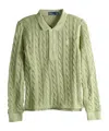 Polo Ralph Lauren Cable-knit Polo Jumper In Green