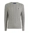 Polo Ralph Lauren Cable Knit Knitted Sweatshirt In Grey