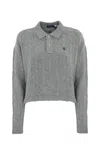 POLO RALPH LAUREN CABLE-KNIT POLO SHIRT IN WOOL AND CASHMERE