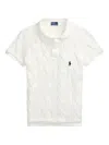 Polo Ralph Lauren Cable-knit Cotton Short-sleeve Cardigan In White