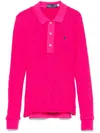 Polo Ralph Lauren Pink Cable-knit Polo Sweater In Pink