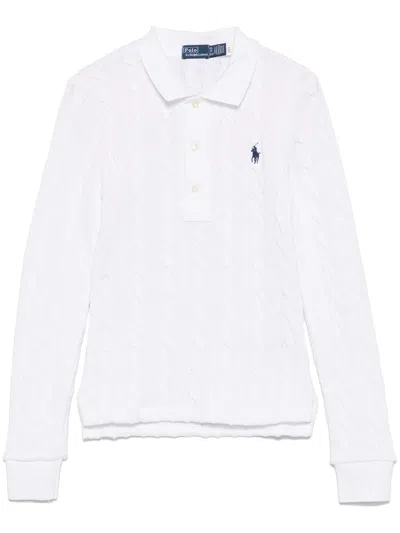 Polo Ralph Lauren Long Sleeves Polo Shirt In White