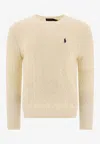 Polo Ralph Lauren Cable-knit Wool-cashmere Sweater In White