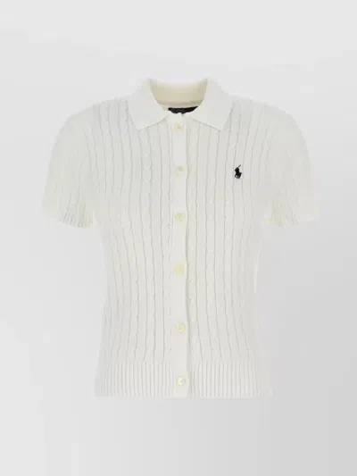 Polo Ralph Lauren Cable Knit Short Sleeve Cardigan