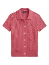 Polo Ralph Lauren Cable-knit Short-sleeve Cardigan