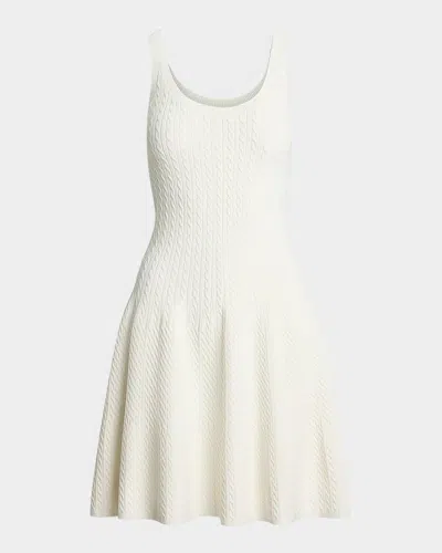 POLO RALPH LAUREN CABLE-KNIT SLEEVELESS SWEATER DRESS