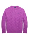 Polo Ralph Lauren Cable-knit Sweater In Purple