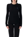 Polo Ralph Lauren Classic Cable Knit Sweater With Fitted Silhouette In Black