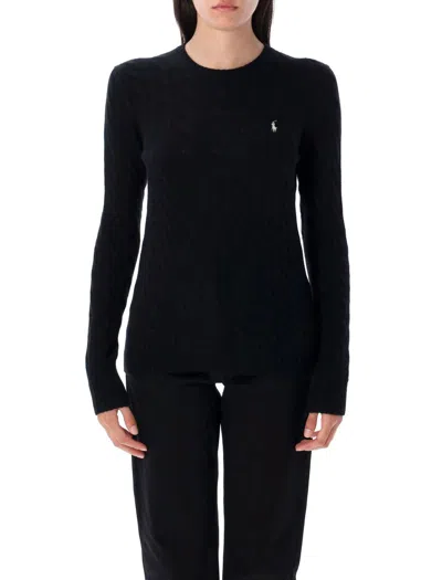 Polo Ralph Lauren Cable Knit Sweater In Black