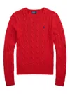 Polo Ralph Lauren Pullover Mit Zopfmuster In Red
