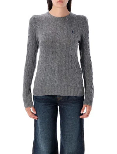 Polo Ralph Lauren Grey Wool Blend Sweater In Gray