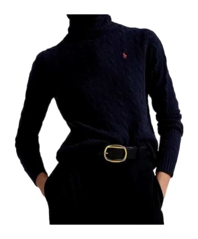 Polo Ralph Lauren Cable-knit Sweater In Black
