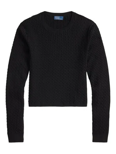 Polo Ralph Lauren Cable-knit Sweater In Black