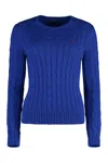 Polo Ralph Lauren Julianna Wool And Cashmere Blend Sweater In Blue