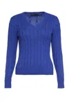 Polo Ralph Lauren Sweater  Woman Color Gnawed Blue In Blue