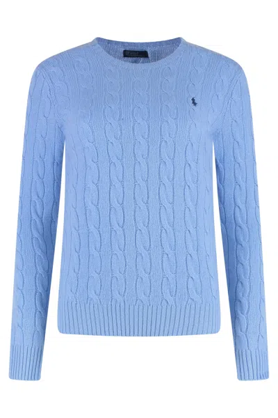 Polo Ralph Lauren Cable Knit Sweater In Blue