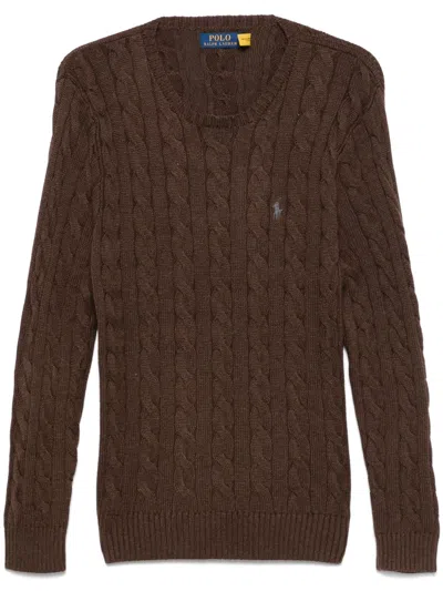 Polo Ralph Lauren Sweater In Brown