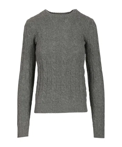 Polo Ralph Lauren Cable-knit Sweater In Gray