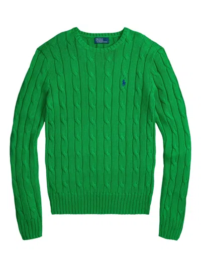 Polo Ralph Lauren Cable-knit Sweater In Green