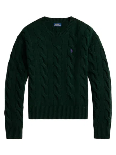Polo Ralph Lauren Cable Knit Sweater In Green