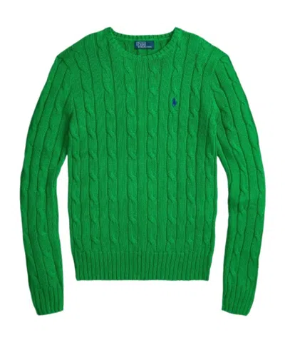 Polo Ralph Lauren Cable Knit Sweater In Green
