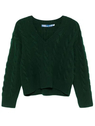 Polo Ralph Lauren Cable-knit Sweater In Green