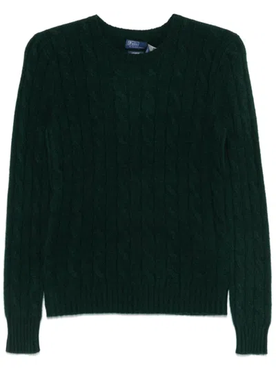 Polo Ralph Lauren Cable-knit Cashmere Jumper In Green