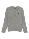 Polo Ralph Lauren Cable-knit Sweater In Grey