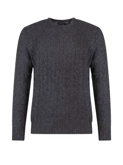 Polo Ralph Lauren Cable Knit Jumper In Grey