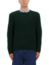 Polo Ralph Lauren Long Sleeve Crew Neck Pullover In Green