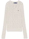 Polo Ralph Lauren Cable-knit Sweater In Neutral