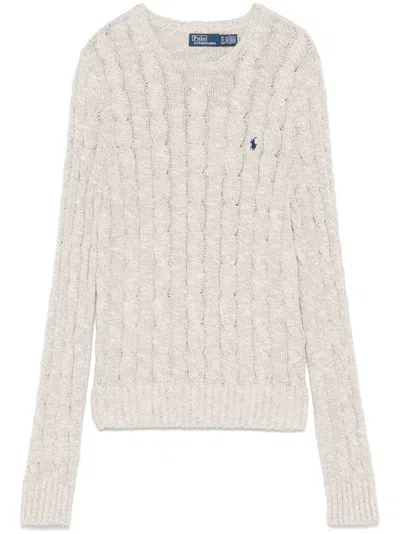 Polo Ralph Lauren Cable-knit Sweater In Neutral