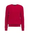 Polo Ralph Lauren Red Cotton Sweatshirt With Exclusive Embroidered Logo In Red