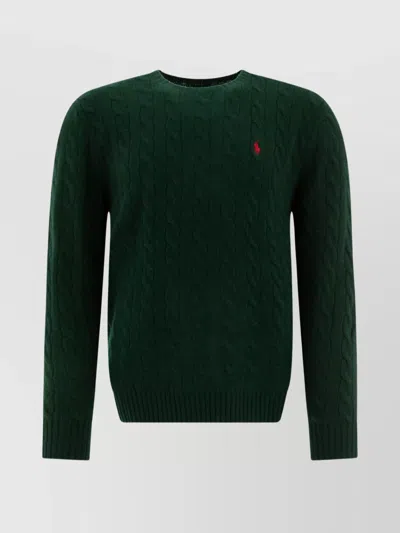 POLO RALPH LAUREN CABLE-KNIT SWEATER RIBBED CUFFS