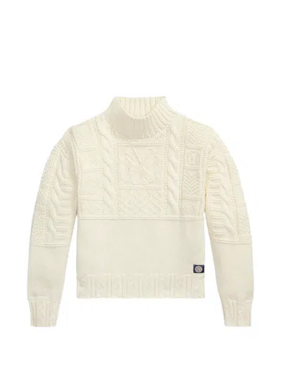 Polo Ralph Lauren Cable-knit Sweater In Neutral
