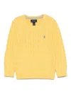 Polo Ralph Lauren Cable-knit Sweater In Yellow